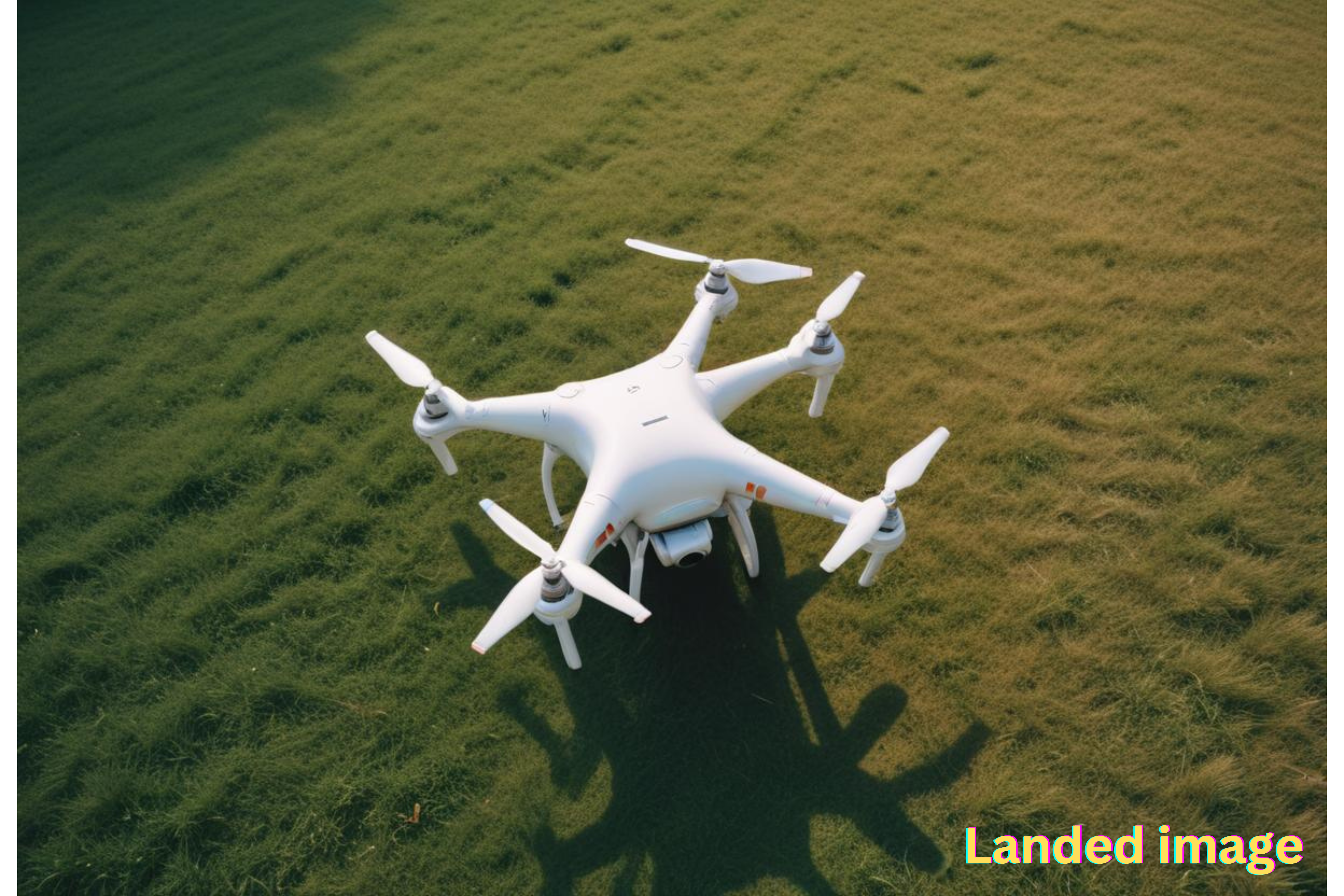 Landed drone image